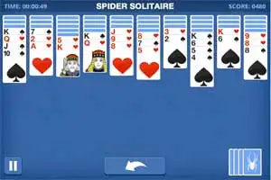 Jogo Paciência Spider Blue